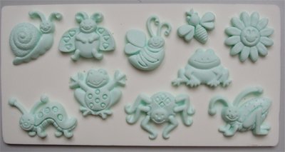 FOOD GRADE MOLD - Summer Bugs Theme Design - Cake Decorating Mold - The Art of Cake Dressing - (95)