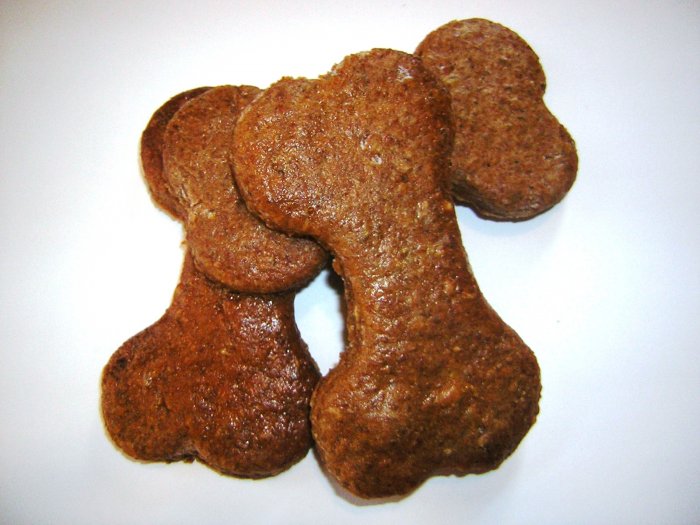 Peanut Butter Bones - Homemade All Natural Dog Biscuits