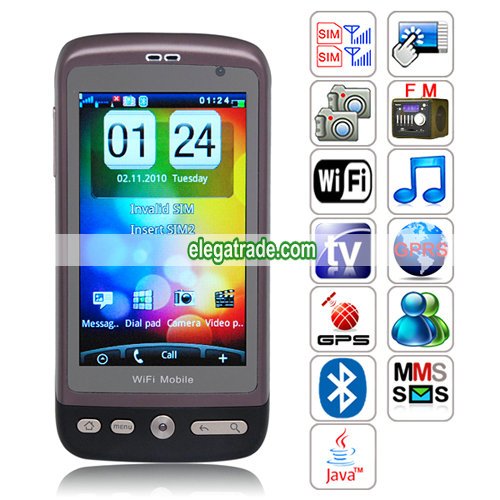 G700 Quad Band Dual Cards Dual Standby Dual Cameras Color TV Bluetooth WIFI JAVA WAP Phone