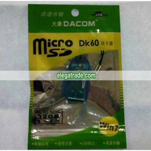 Dacom DK60 TF Micro SD Micro SDHC USB2.0 Memory Card Reader, Support 32GB