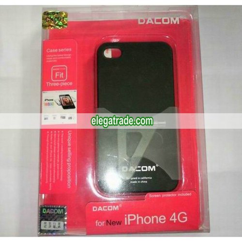 Dacom DK001 Hard Plastic Back Case + Screen Protector + Stand For Apple iPhone 4 4G