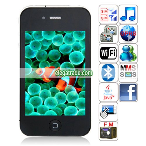 HiPhone 4G+++ Quad Band Dual Cards Dual Standby Dual Cameras WIFI Bluetooth Java Phone