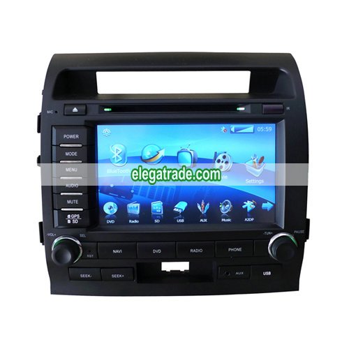 Custom Car DVD Player GPS Radio System with 8'HD Touch Screen For Toyota Land Cruiser