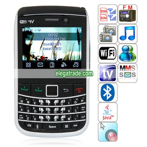 V100 Quad Band Dual Cards Dual Standby Dual Cameras WIFI Analog TV Bluetooth JAVA WAP Phone