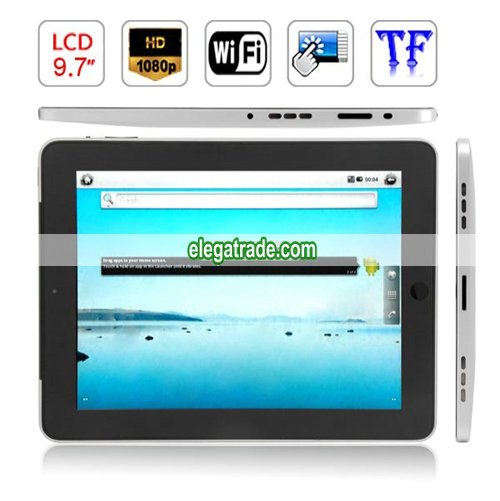 Android 2.2 iMX515 1GHZ 512M RAM 8GB HDD WIFI 9.7-inch Capacitive Touch Screen Tablet PC