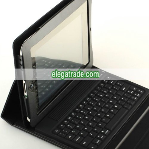 Briefcase with Wireless Bluetooth Keyboard for Apple ipad, Genuine Leather