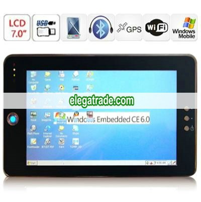 Wince 6.0 WLAN GPS Live TV 7.0 Inch Touch Screen Tablet PC + MAPS