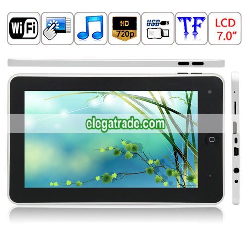 Android 2.1 Telchip 8902 256M RAM 720MHz 4G HDD WIFI Bluetooth GPS Tablet PC