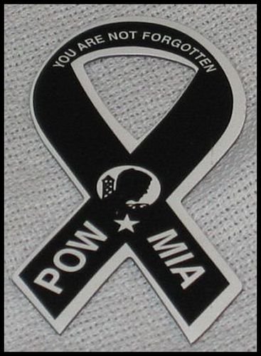 Support Our Troops POW MIA Military Small Magnetic Ribbon Auto Car Truck R12