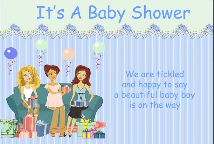 Baby shower for boy invitation