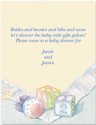 baby shower invitation