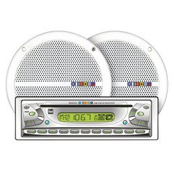 Dual 30W x 4 Receiver and 6 1/2" Speakers