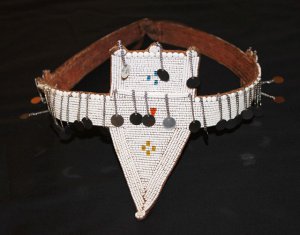 AFRICAN ANTIQUE MAASAI (MASAI) MORAN BEADED BELT - TZ