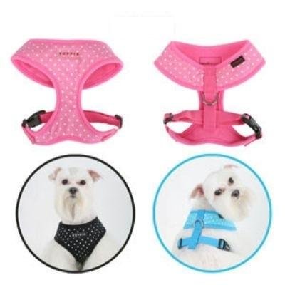 Dog Clothes Adorable Black Dotty Harness
