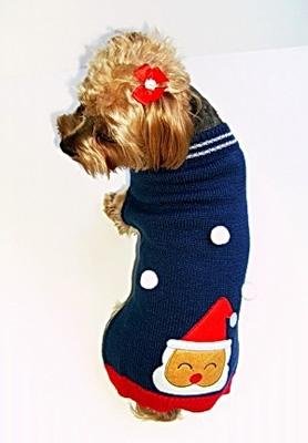 Dog Clothes Santa Paws Christmas Dog Sweater