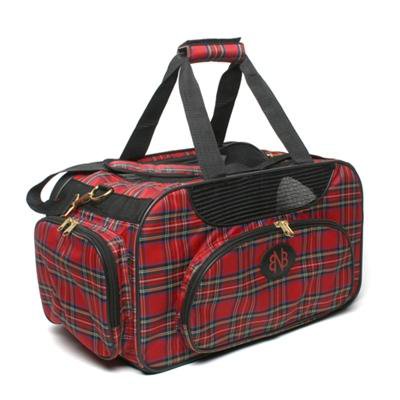 Dog Clothes Tartan Weekender Pet Carrier