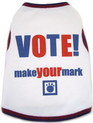 Dog Clothes Adorable Vote - Make Your Own Mark Tank