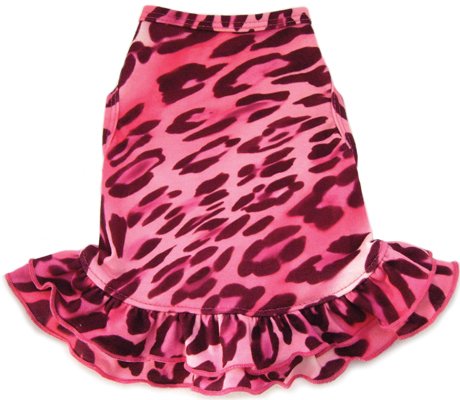 Dog Clothes Adorable Pink Cheetah Dress