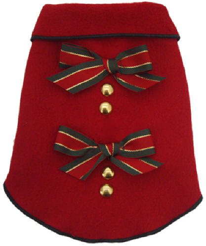 Dog Clothes Adorable Red Holiday Bows Pullover