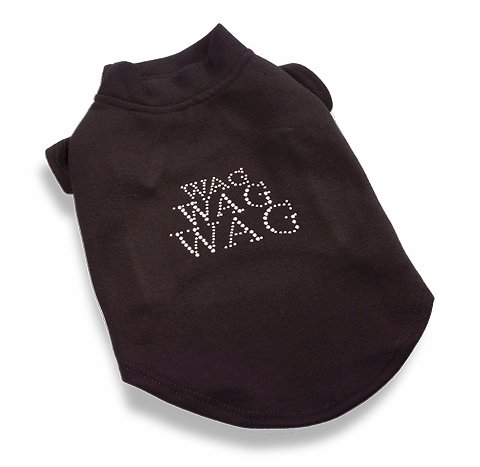 CRYSTAL WAG, WAG, WAG DOG T-SHIRT