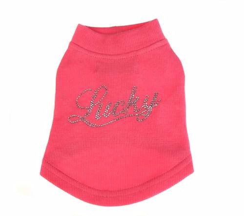 PINK CRYSTAL LUCKY T-SHIRT