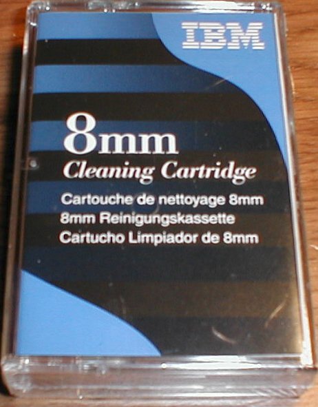 IBM 16G8467 - 8mm, D8 Cleaning Cartridge, Tape Media, 12 pass