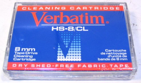 Verbatim 89616 - 8mm, D8 Cleaning Cartridge, 18 Pass