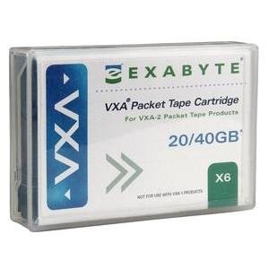 Exabyte 11100200 - Data Cartridge, VXA, 8mm, 62m , 20/40GB, X6 Drive