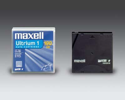 Maxell 183800 LTO-1 Data Cartridge Tape , Ultrium-1, 100/200GB