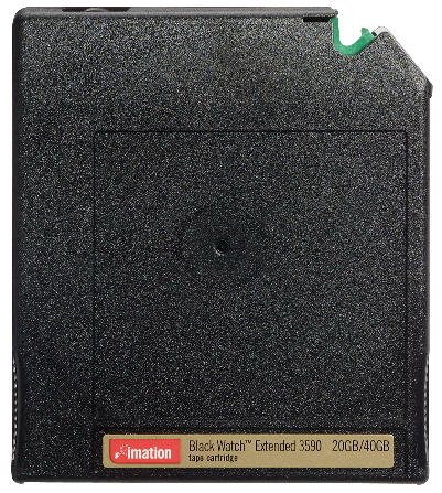 Imation 40852 - 1/2 Inch, Blackwatch 3590E Data Cartridge, 20/40GB, B/W