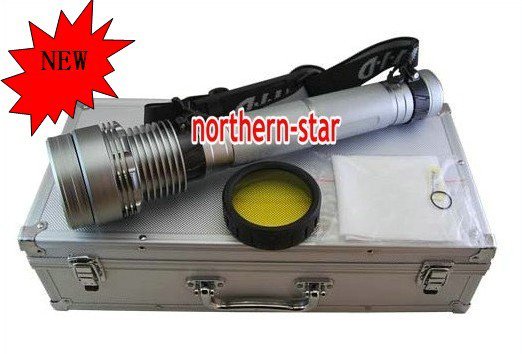 50W/38W HID Silver Torch Light 2 Mode HID Flashlight for outdoor hunting