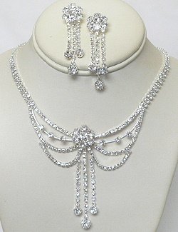 RHINESTONE JEWELRY SET: SWAG DESIGN NKR687