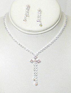 DAINTY RHINESTONE JEWELRY SET NKR653