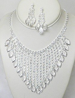 PAGEANT RHINESTONE JEWELRY SET NKR641