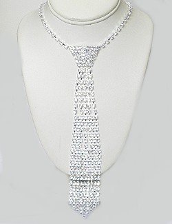 RHINESTONE NECKTIE NKR636