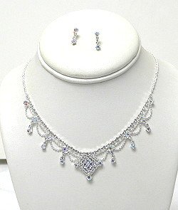 AB & CLEAR RHINESTONES SET NKR533