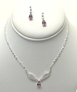 BRIDESMAIDS RHINESTONE SET: COLORED CRYSTALS NKR327