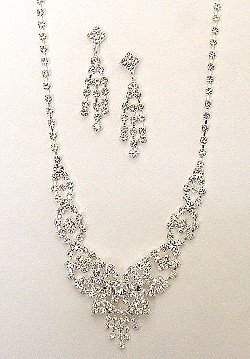 ELEGANT RHINESTONE JEWELRY SET NKR203
