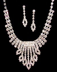 DANGLING RHINESTONE SET NKR46