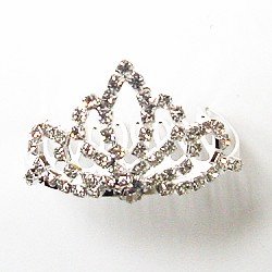 OPENING FLOWER TIARA COMB TIA41