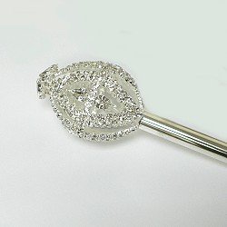 RHINESTONE OVAL SCEPTER TIS12