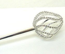 SWIRLING CLEAR RHINESTONE SCEPTER TIS11