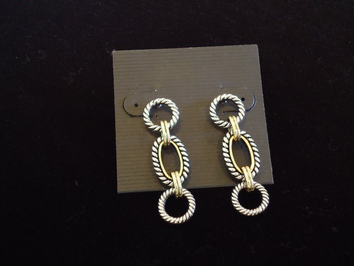 Silver & Gold Dangle Earrings