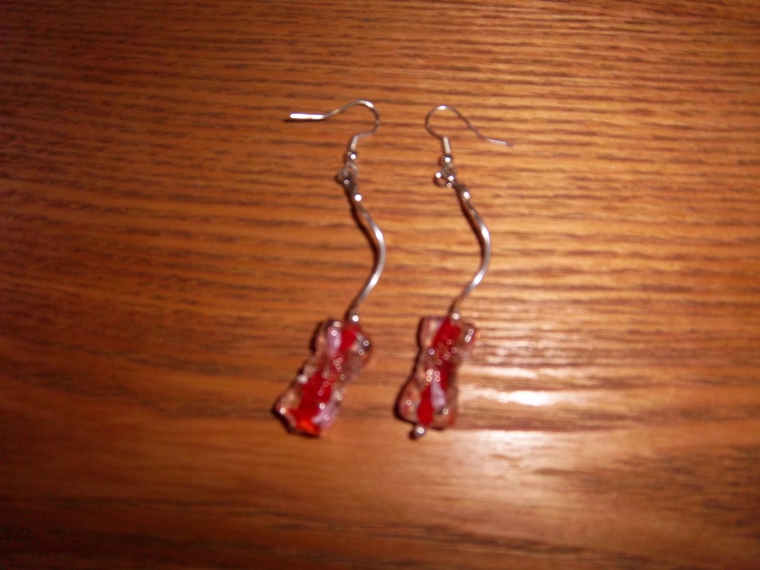 red earrings