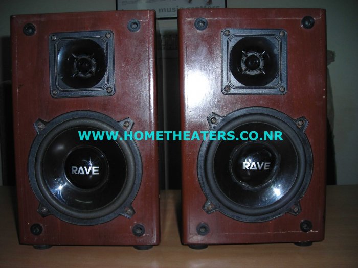 Rs 1000 Rave Acoustics Rosewood Bookshelf Speaker(Old Unsold Stock Clearance Sale)