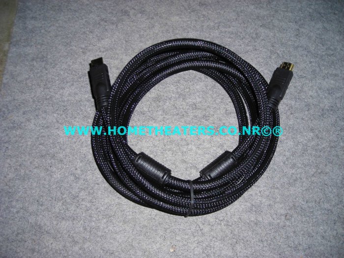 Rs 1600 Imported Heavy Gauge Double Shielded & Braided HDMI to HDMI 3 Meter Cable