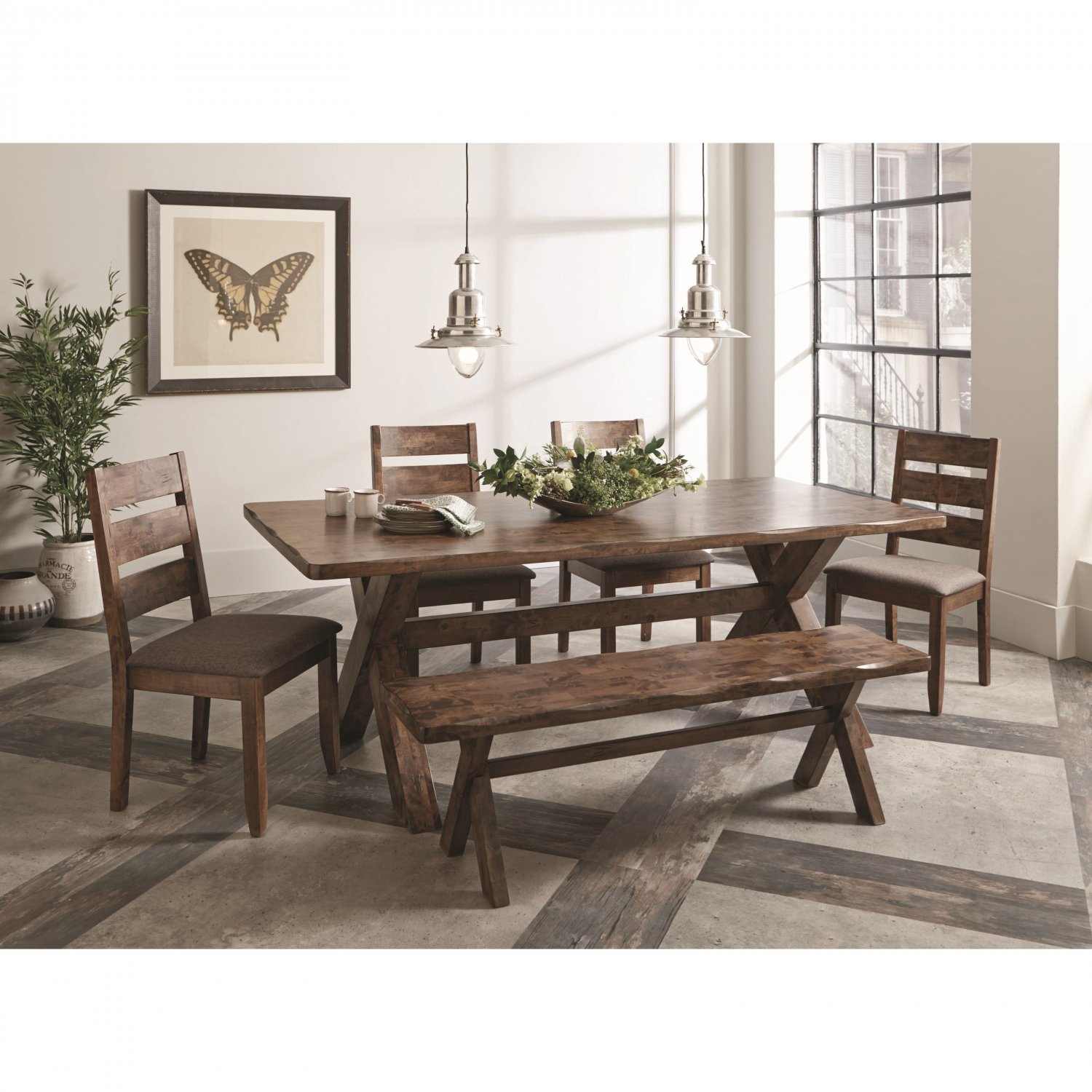 Alston Contemporary 6 Piece Dining Set