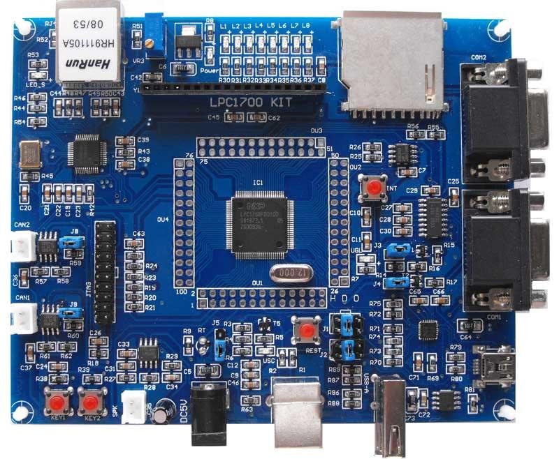 LPC1768 development board (support USB HOST, OTG) with USB ARM Emulator
