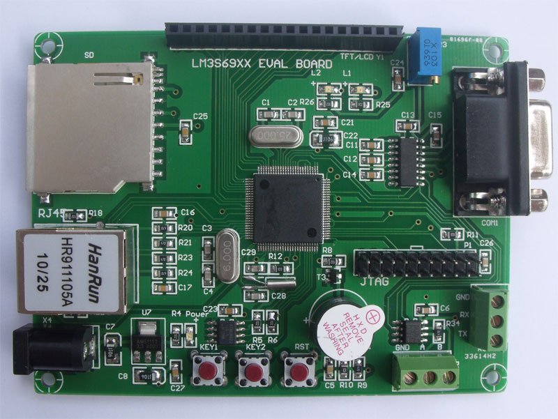 LM3S69XX Evaluation BOARD (LM3S6911 board) Ethernet to serial experiment board