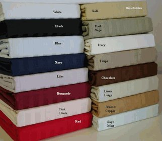 600 Thread count Queen size Sateen Stripe Sheet Set 100% Egyptian cotton
